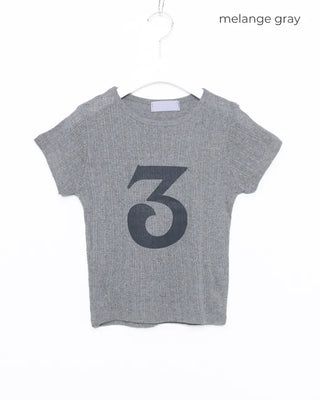 3 French Sleeve Cropped T-Shirt