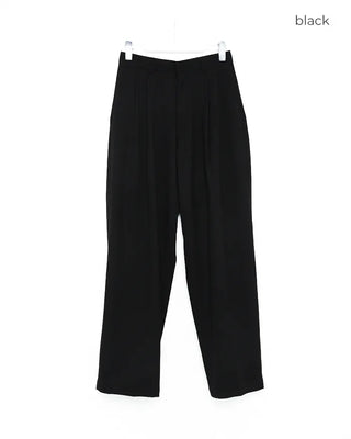 Two-pleat wide slacks