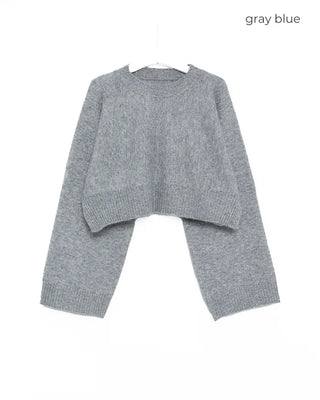 Oversized cropped knit