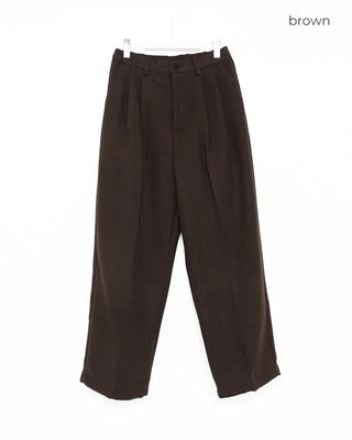 Wide back elastic waist slacks