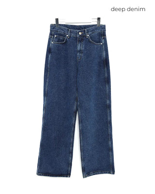 Wide denim pants