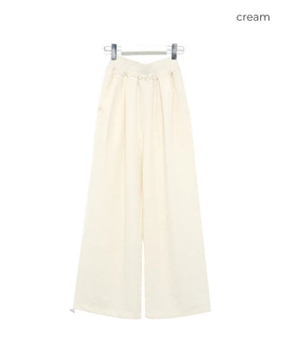 Flower Jacquard Banding Pants