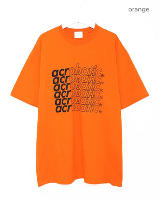 Acrobatic Lettering Half-Sleeve T-Shirt
