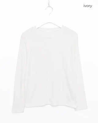 Simple round long T-shirt