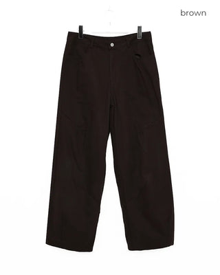 92 Back Logo Cotton Wide Pants