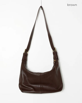 Leather Hobo Shoulder Bag