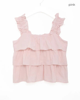 Tiered ruffle sleeveless dress