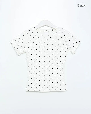 Polka Dot Short Sleeve T-Shirt