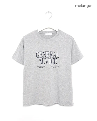 ADVICE Lettering Short-Sleeve T-Shirt