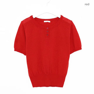 Mini button detail knit