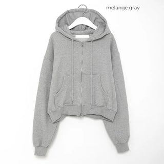 Semi-Clothed Sweat Double Zip Hoodie