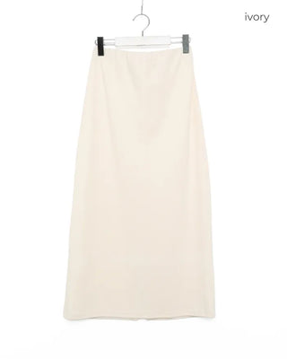 Ribbed long skirt