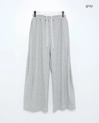 Side-tuck layered easy pants