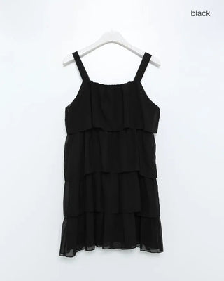 Can-can frill mini dress
