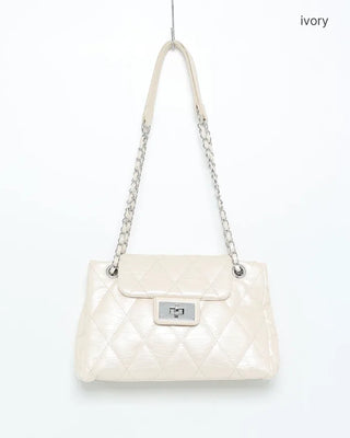 Quilted buckle mini shoulder bag