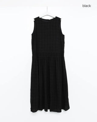 Checked long dress