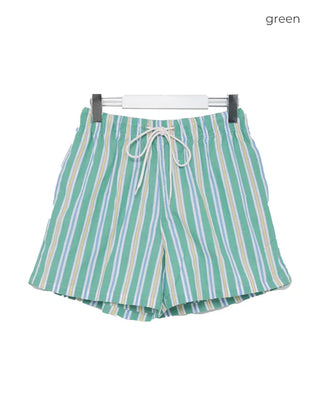Patterned cotton shorts
