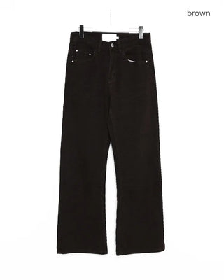 Cotton straight pants