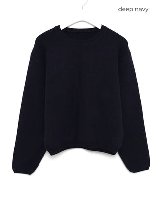 Oversized Round Neck Knit