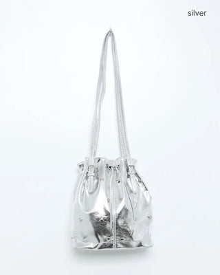 Heart Stud Bucket Bag