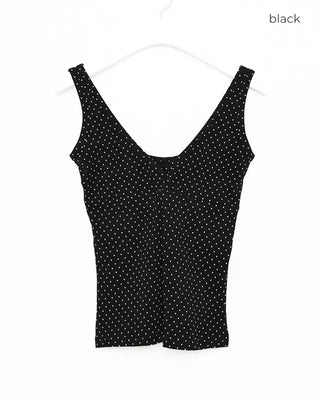 Polka Dot V-Neck Sleeveless