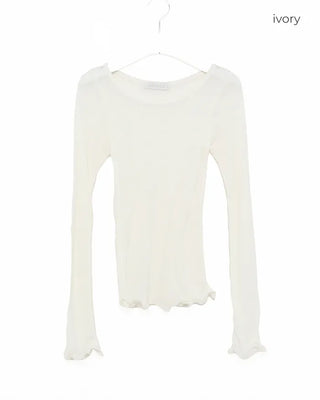 See-through wave T-shirt