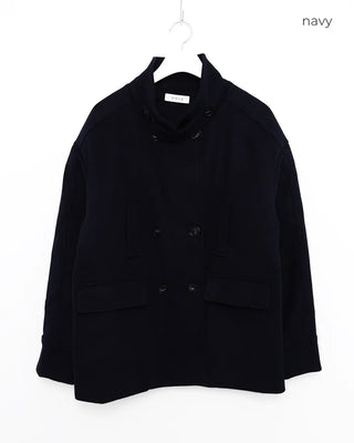 Double-breasted quilted coat