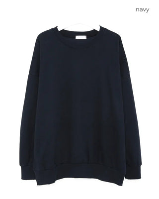 (Unisex) Plain Oversized Sweatshirt