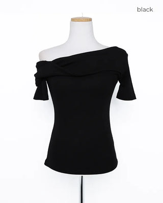 Unbalanced Shoulder Point T-Shirt