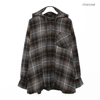 (Unisex) Check Big Boxy Seafood Shirt