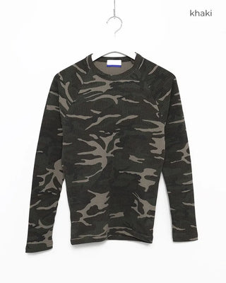Waffle Camouflage Long T-Shirt