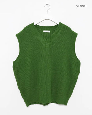 Rib-knit vest