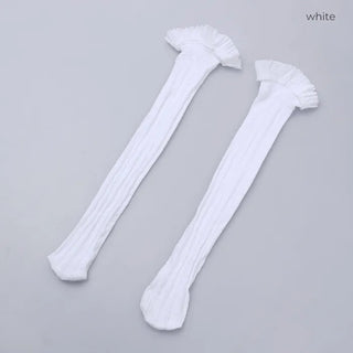 Lace knee socks