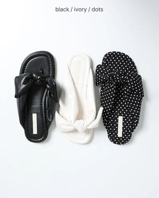 Big Ribbon Mule Sandals