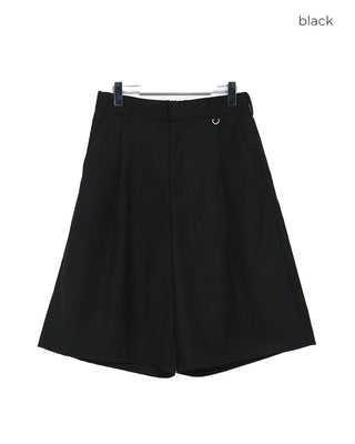 Back-band slacks Bermuda shorts