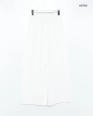 Waist string wide easy pants