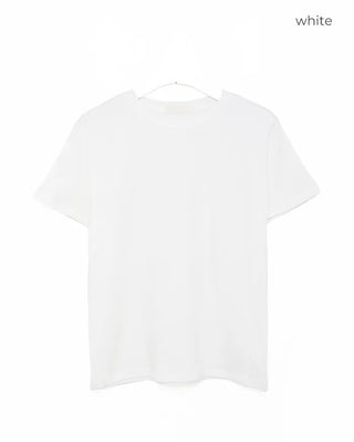 Round neck half-sleeve T-shirt