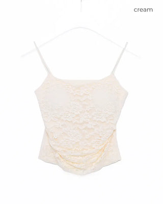 Camisole with lace pads
