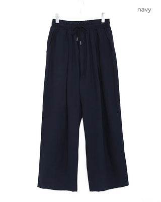 Linen-like pintuck pants