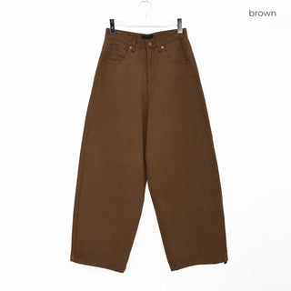String Cotton Wide Pants