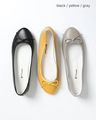 Ribbon round collar flat shoes