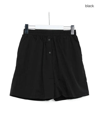 Elastic waist nylon shorts