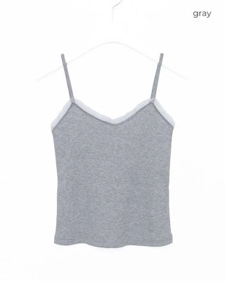 Lace Rib Sleeveless