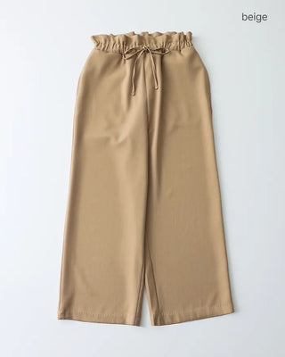 (ORIGINAL) High-waisted frill banding pants