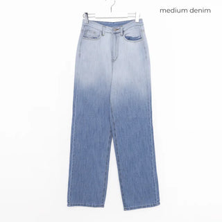 Gradient denim pants