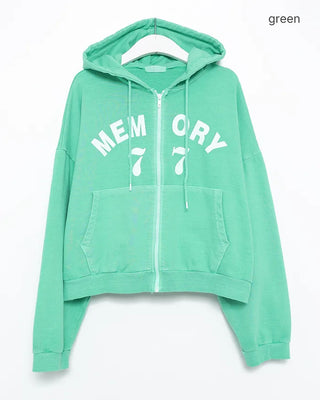 memory77 Zip-Up Hoodie