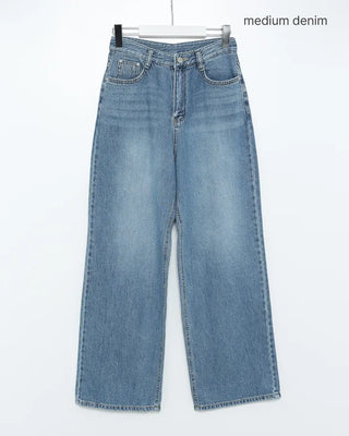 Tencel Wash Wide Denim Pants