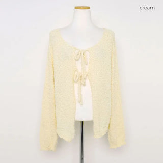 Boucle Double Ribbon Cardigan