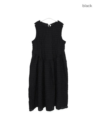 Embossed long dress