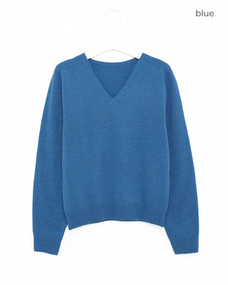 Pastel V-neck knitwear